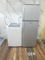Samsung double door refrigerator and lg washing Machine 672+$;$;