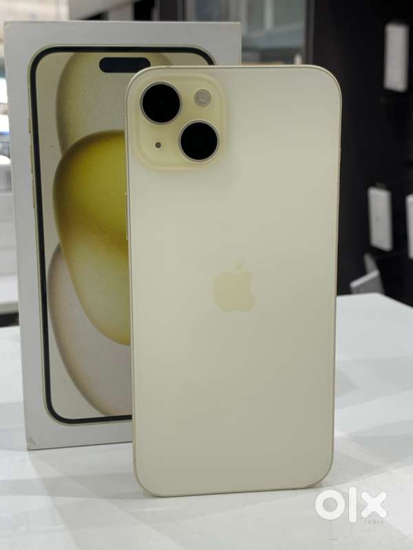 Iphone 15plus 128gb yellow 91% battery with bill 3months warranty