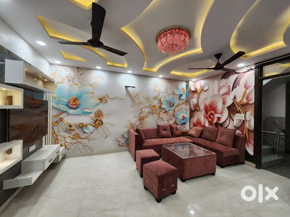 3 bhk fully furnished flat for rent near uttam Nagar east metro