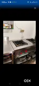 Two burner commercial choola nad sink