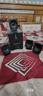 Home theatre intex 55 watt 4 audio speakers