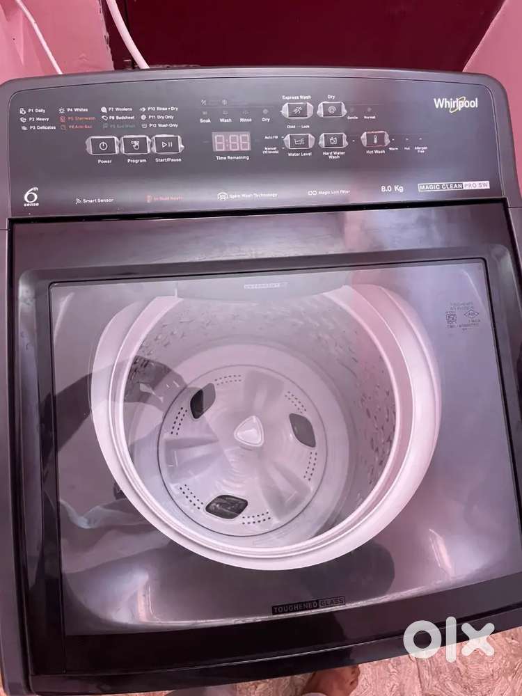 Whirlpool washing machine 8kg brand new