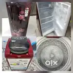 I'd99 lg inverter model single door fridge & whirlpool washing machine