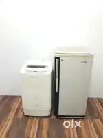 Used combo offer available single door and washing machine