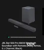 JBL 5.1 channel sound bar