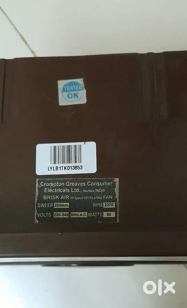 8 inch Crompton exhaust Fan for kitchen