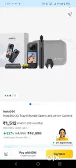 Insta 360 x3 travel bundle