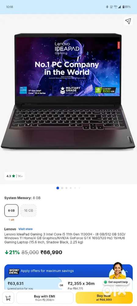 Lenovo Ideapad Gaming 3