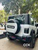 Mahindra Thar Stepney cover abs plastic silver black