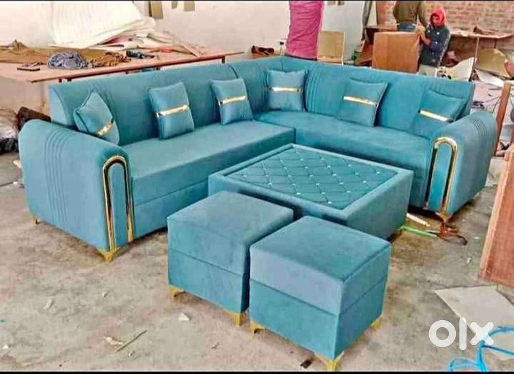 Mega discount buy new sofa 8499, L size sofa 13990/-Emi on