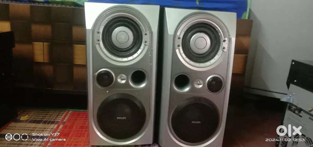 Philips speaker 8 OHMS  No system made in Japan 2 speaker