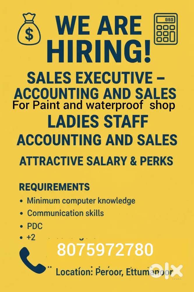 Accounting cum sales