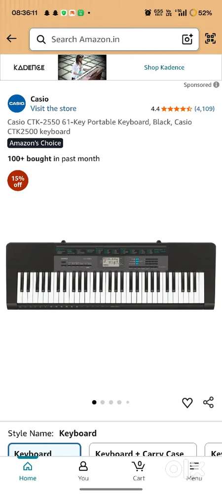 Casio ctk 2550 full keyboard hai latest hai bilkul new unused urgent