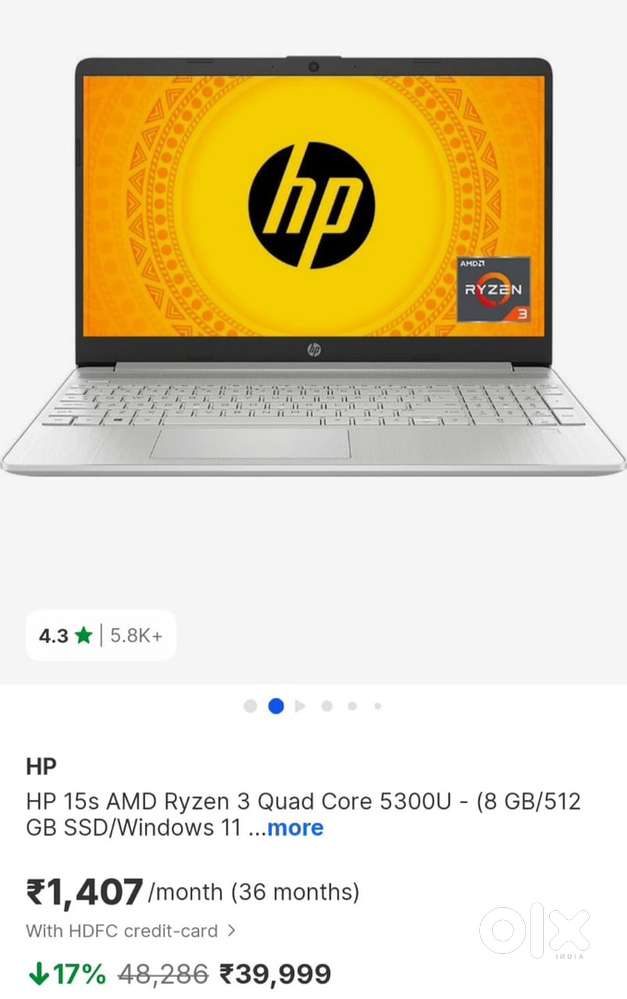 - *Laptop Model*: HP 15s with AMD Ryzen 3 Quad Core 5300U
