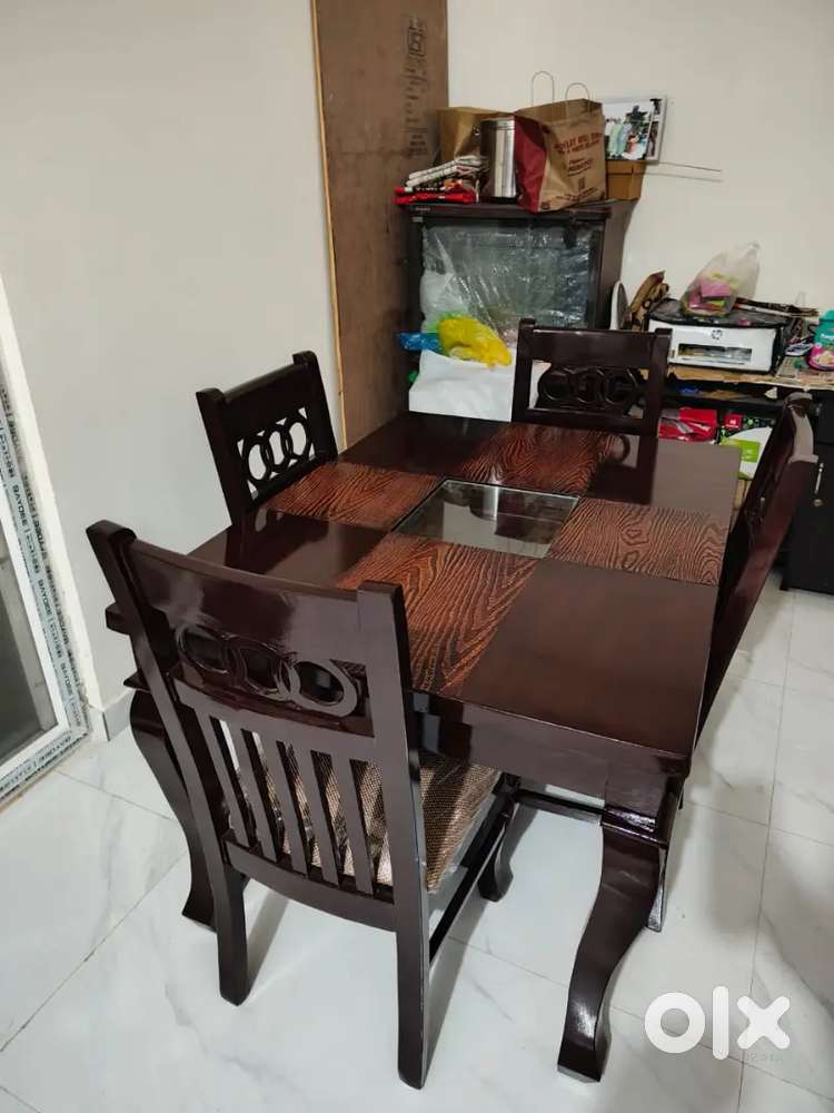Brand New 4 seater dining table with Assam teak wood