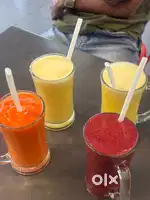 Fruit juice sales man