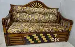Cp segun wooden sofa cum bed with storage