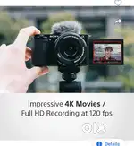 Sony ZV-E10L Mirrorless Camera 2 months old