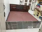 Brand New king size Assam Teak wood and plyboard cot