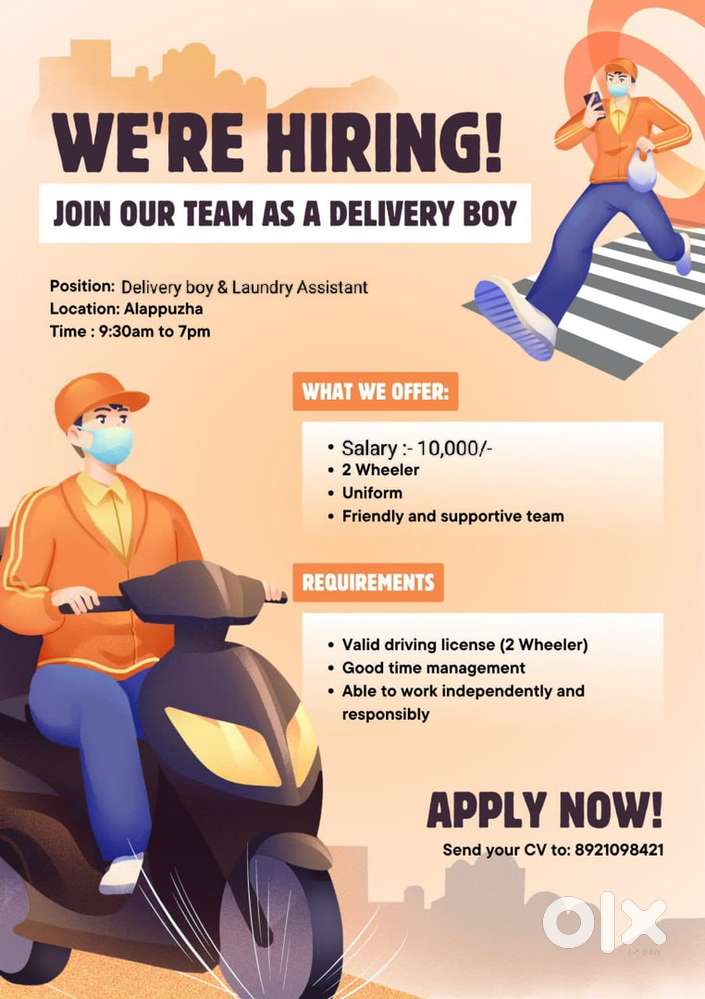 Delivery boy & Laundry Assistant