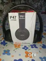 P47 Audio headphone black colour