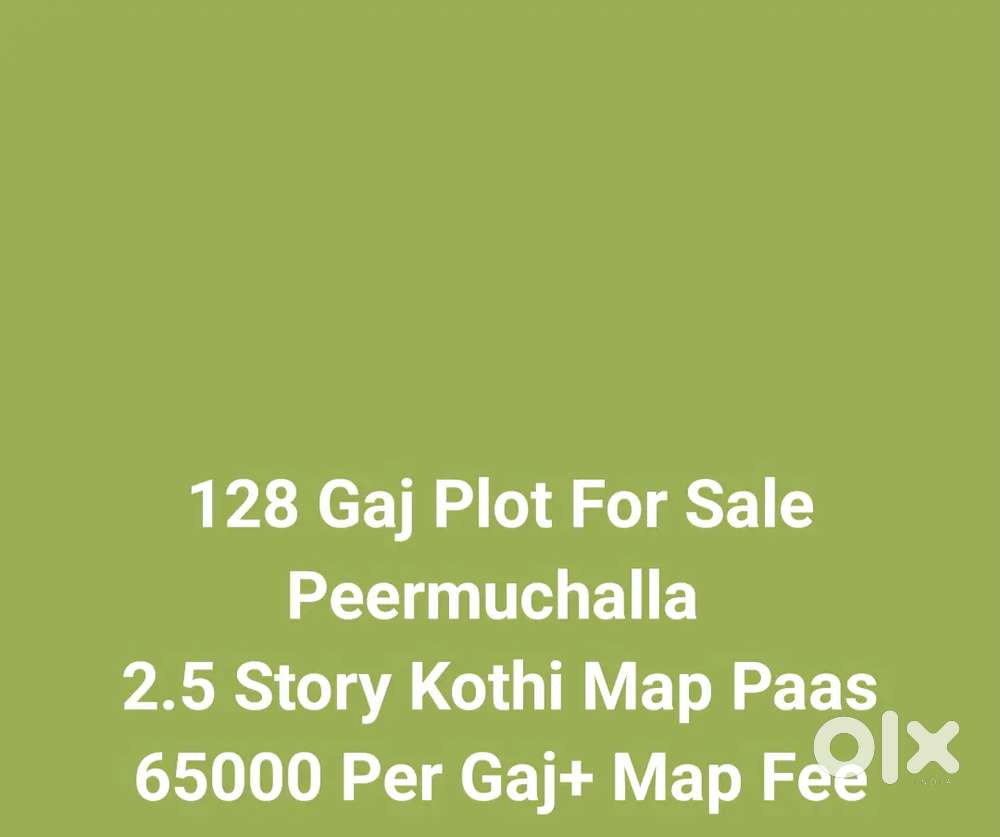 128 Gaj Plot For Sale in Gated Society 
Near Panchkula Sec 20.