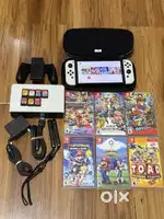 Nintendo Switch OLED Model  64GB White  7 Games