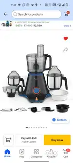 Preethi MG-227 750 W Juicer Mixer Grinder  4.34.3 • Very Good •
