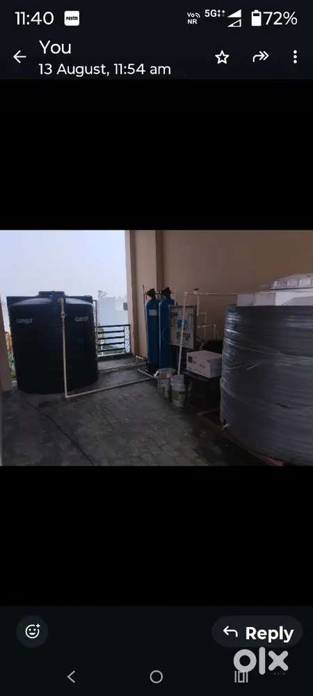 Industrial RO plant 500 Ltr per hour with chhiler