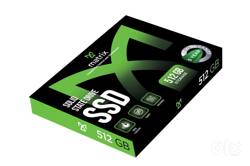 Matrix 512GB M.2 560MB/s, Write Up to 500MB/s, 5 Year Warranty