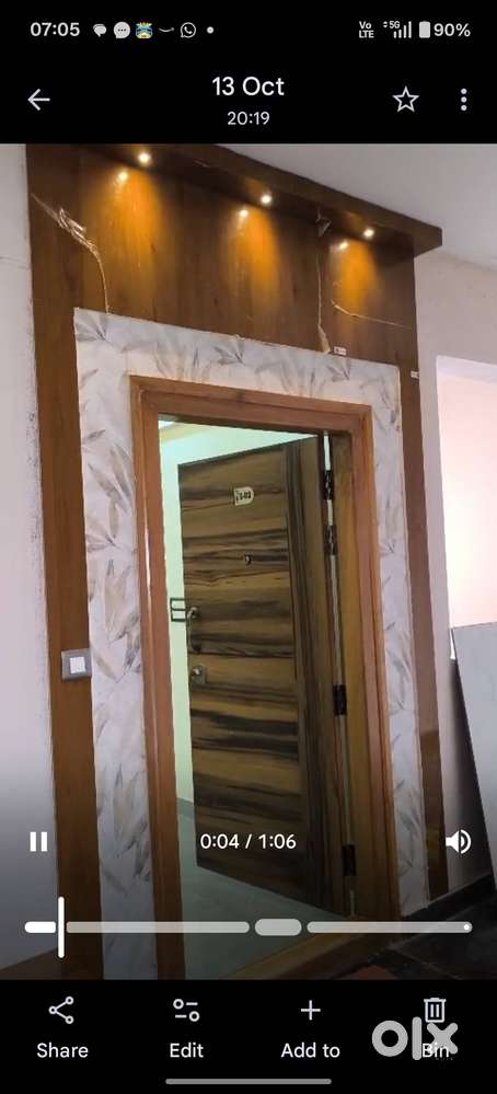 2BHK, Fully furnished East facing, RERA approved,OC recieved