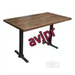New four seater dining table with wooden top cafe table restaurant