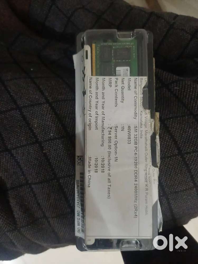 Selling a 32GB DDR4 Server RAM in fully working condition.