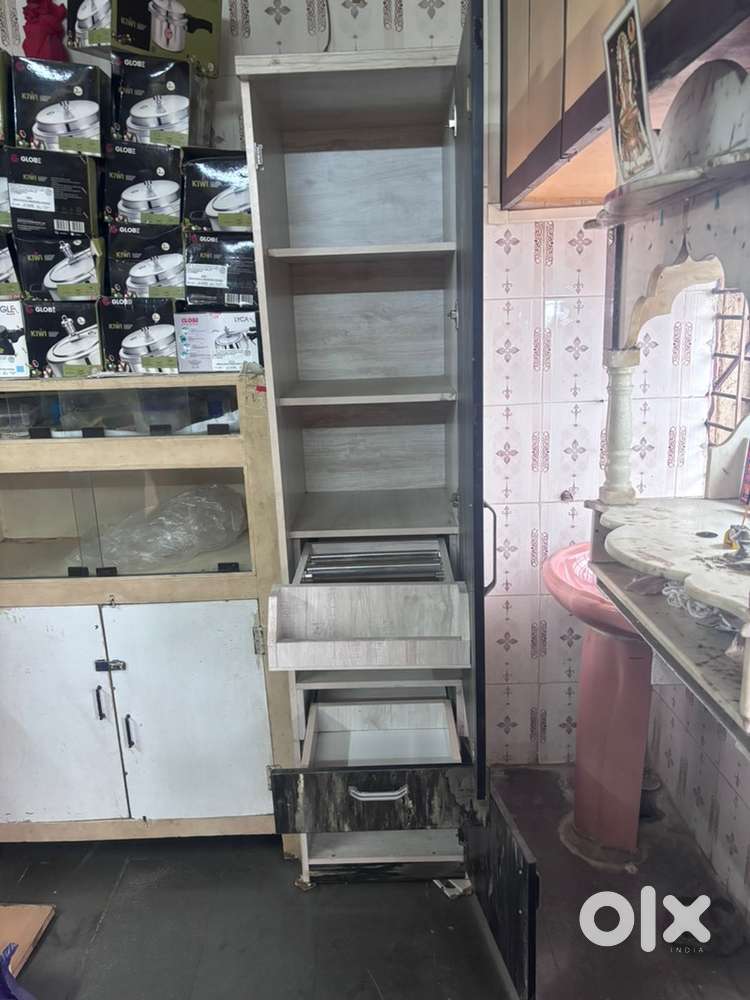 Dressing table cum cupboard, Showcase and wooden cupboard