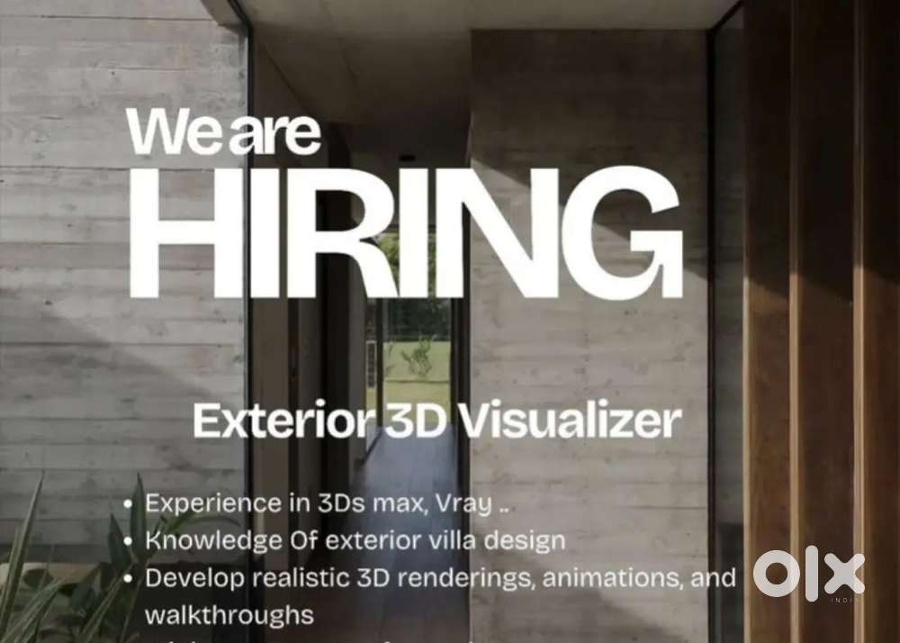 Looking for a 3D Designer with experience in 3D modelling & rendering