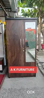 A K FURNITURE STYLISH WARDROBE MET FINISH