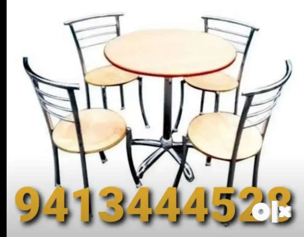 New restaurant table chair set MDF board restaurant furniture