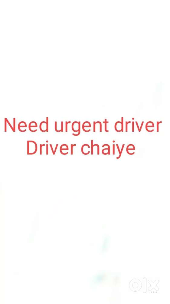 Driver chaiye