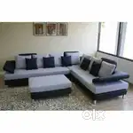 Super discount buy new sofa 8499, L size sofa 13990/-EMI on bajaj