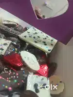 Homemade chocolate,all type of chocolate,plain, dryfruit,jelly, liquor
