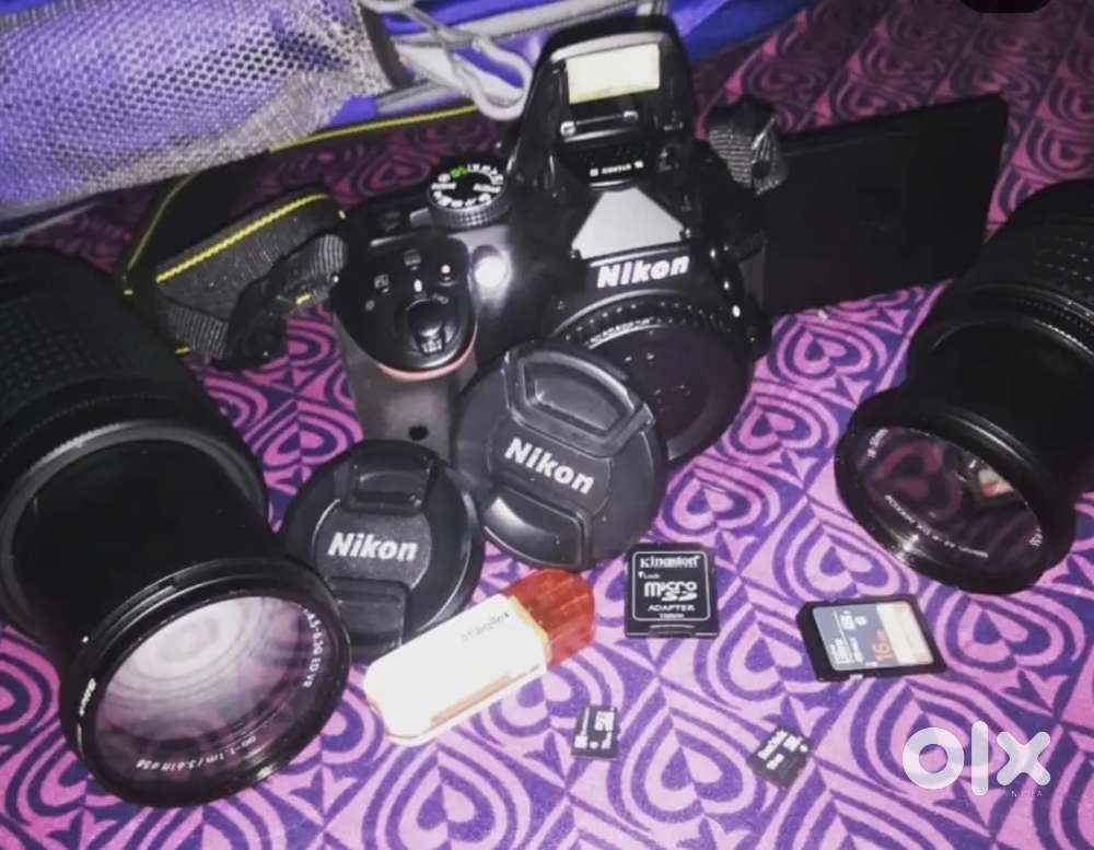 Nikon D5300 With Dual Lens Lense Excellent Condition Low Shutter