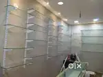 12mm Glasses and 8 Inch U Shaped Shelf Brackets for sale