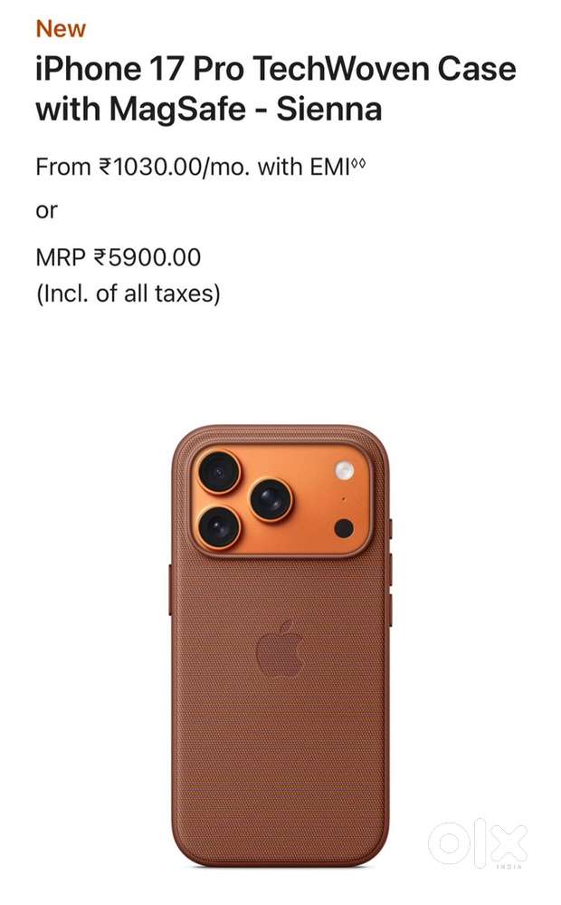 Iphone 17 pro TechWoven case with magsafe- Sienna