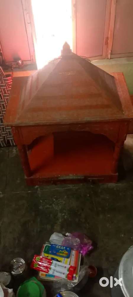 Red colour Mandir