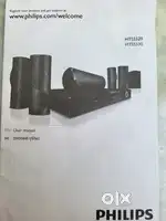 Philips home theatre 5.1 channel with sub woofer