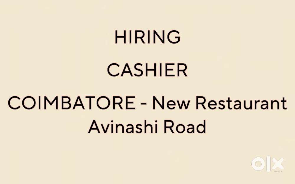 Restaurant Cashier