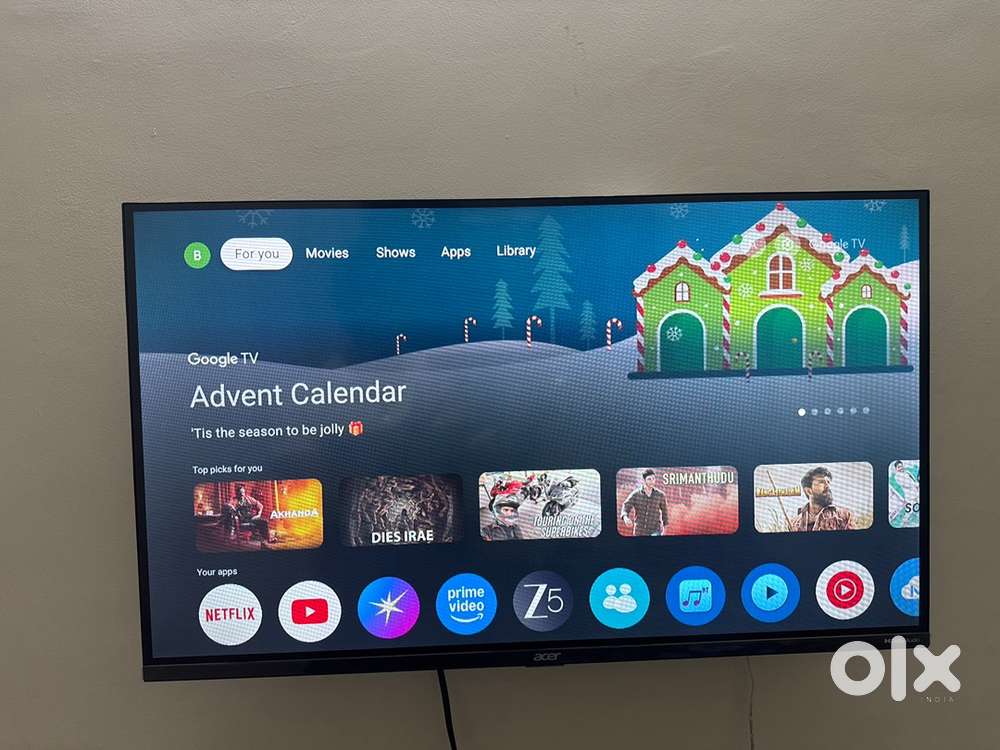 Acer v pro series 80.01 cm (32Inch) 9 months old tv
