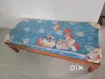 Bed with mattress