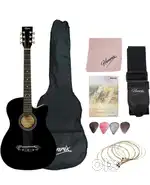 Henrix acoustic 38 inch black guitar