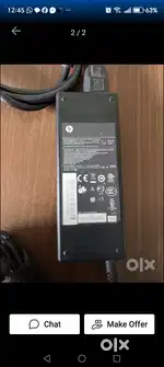 Hp 65 w laptop adapter charger